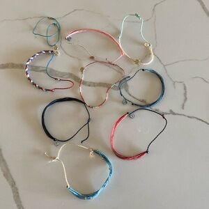 Puravida bracelets 9 total